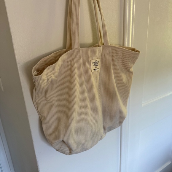 NEW Sezane Corduroy Tote, Ivory - Picture 7 of 7